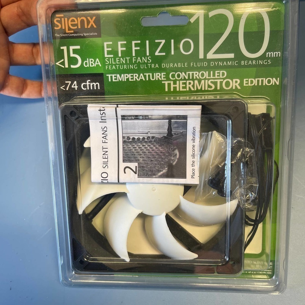 NWT SEALED SilenX 15 dBA 74 cfm / 120 mm EFFIZIO Silent Fans